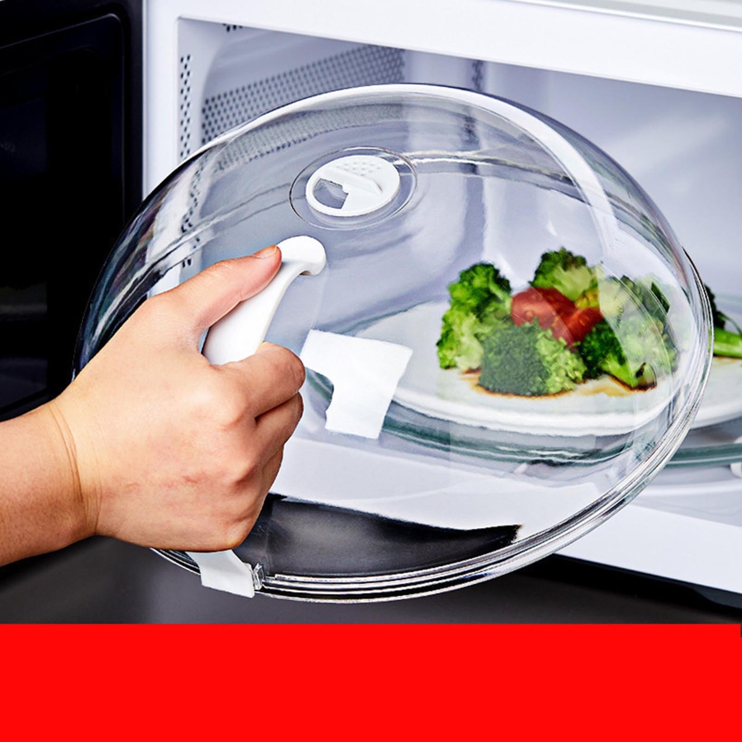 Microwave Oven Splatter Cover High Temperature Resistant Plastic Splash Guard Lid for Kitchen Mini Type