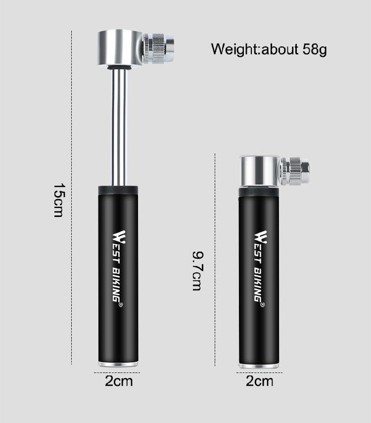 Portable Bicycle Tire Air Inflator Bike Accessories