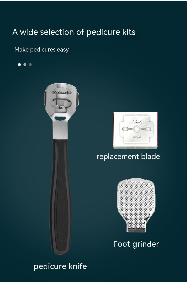 Stainless Steel Foot Scrubber Calluses Removing Stone Household