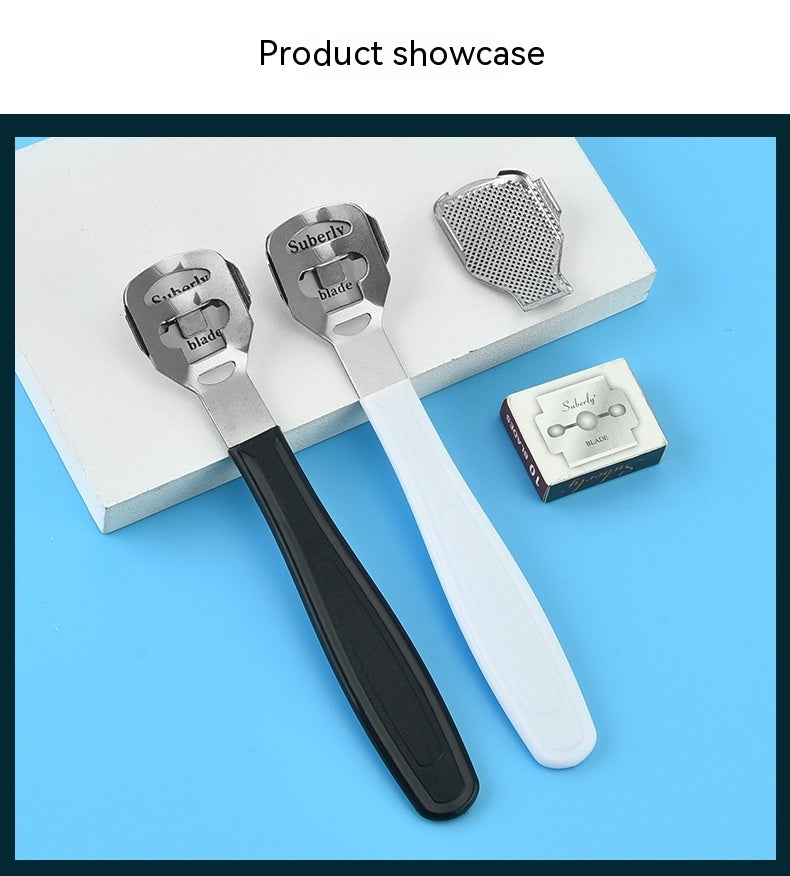 Stainless Steel Foot Scrubber Calluses Removing Stone Household