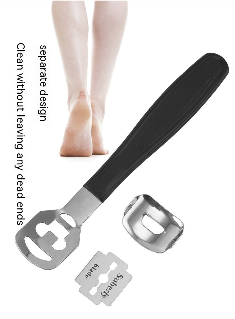 Stainless Steel Foot Scrubber Calluses Removing Stone Household