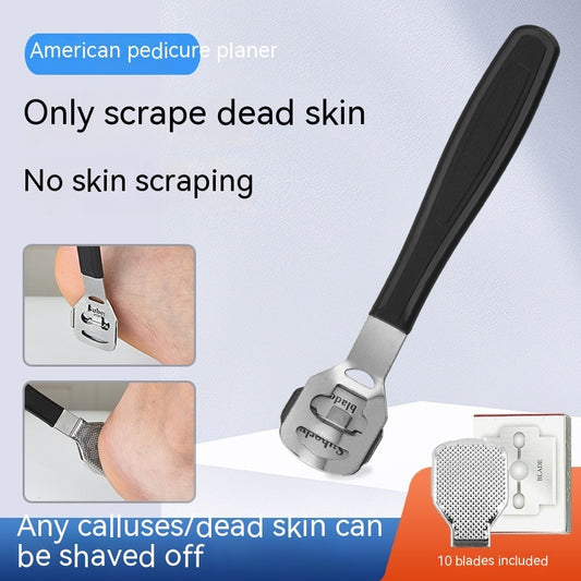 Stainless Steel Foot Scrubber Calluses Removing Stone Household