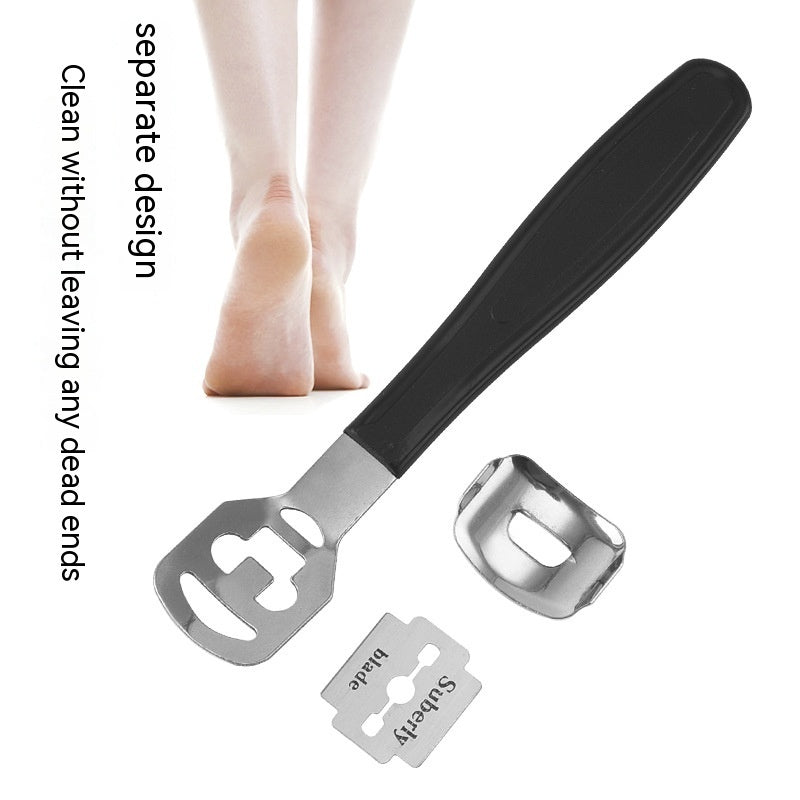 Stainless Steel Foot Scrubber Calluses Removing Stone Household