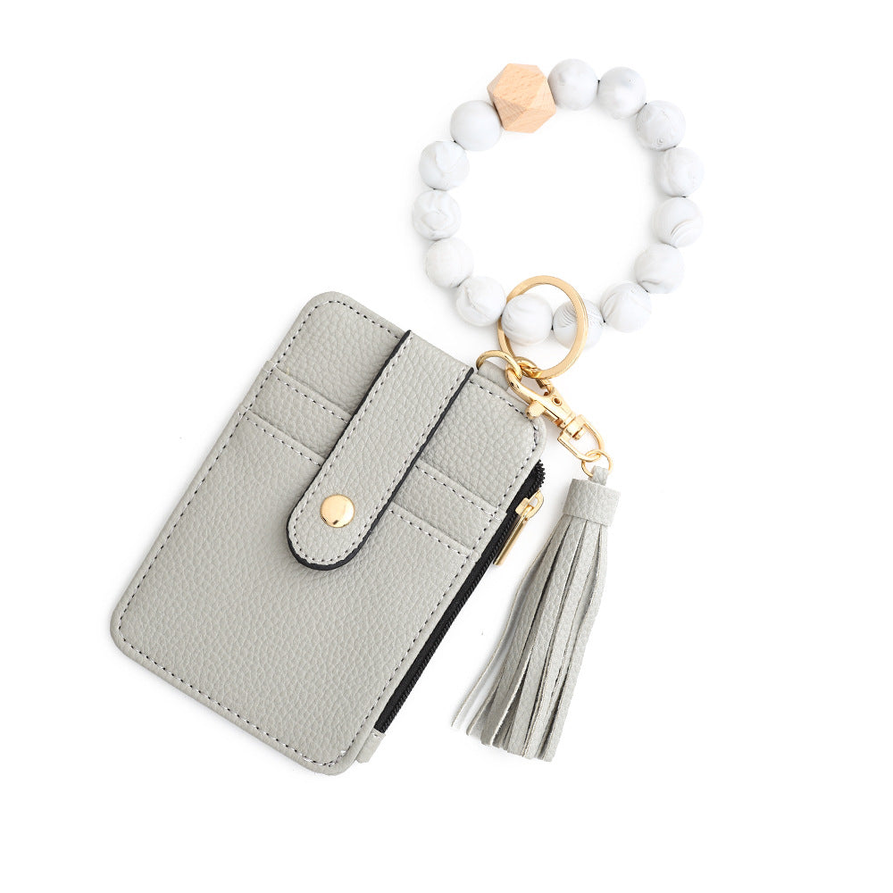 European And American Document Package Folded Card Holder Silica Gel Bracelet