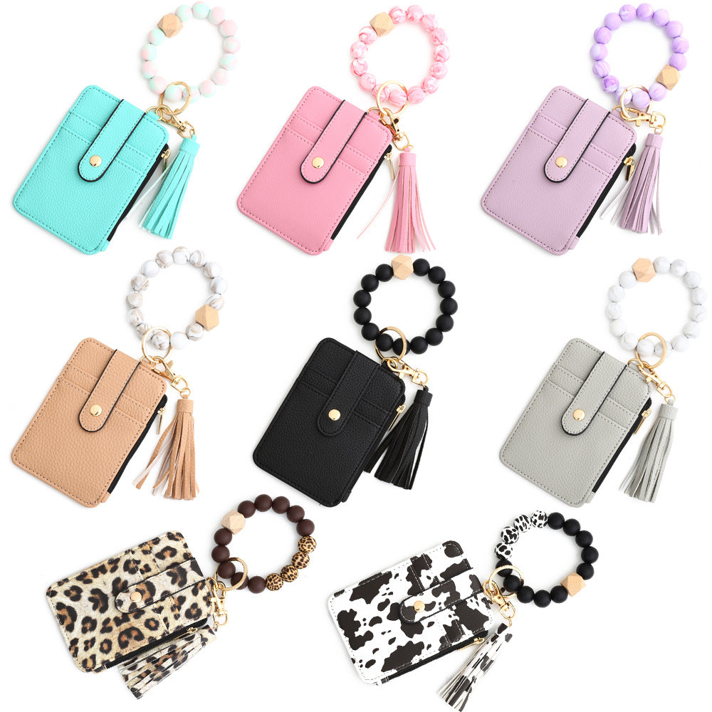 European And American Document Package Folded Card Holder Silica Gel Bracelet