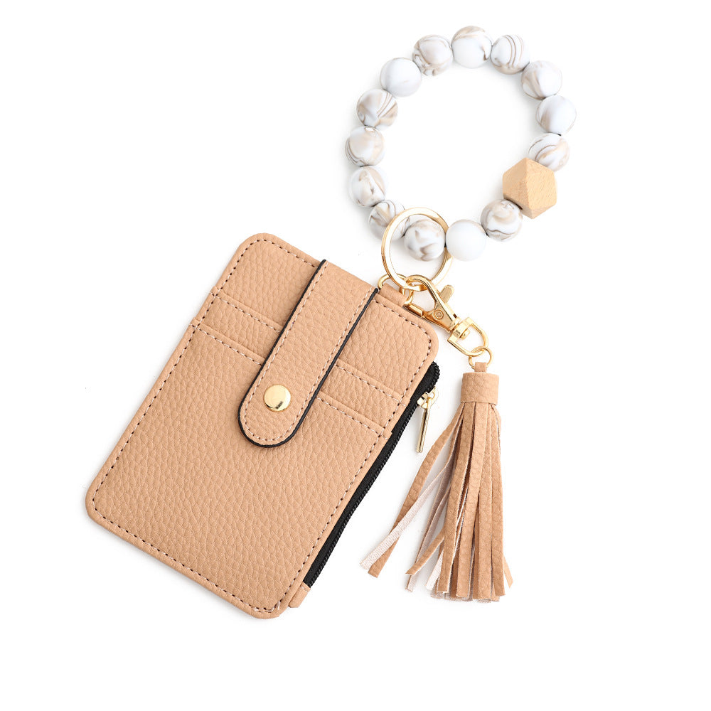 European And American Document Package Folded Card Holder Silica Gel Bracelet