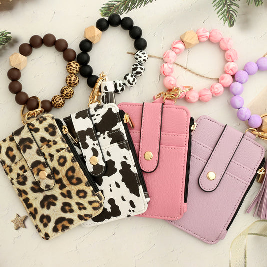 European And American Document Package Folded Card Holder Silica Gel Bracelet