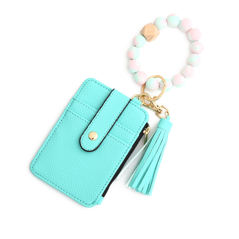 European And American Document Package Folded Card Holder Silica Gel Bracelet