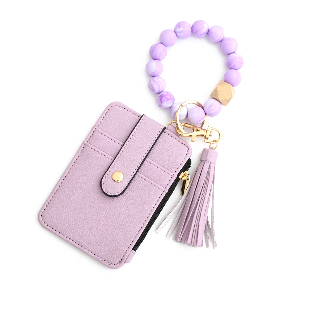 European And American Document Package Folded Card Holder Silica Gel Bracelet
