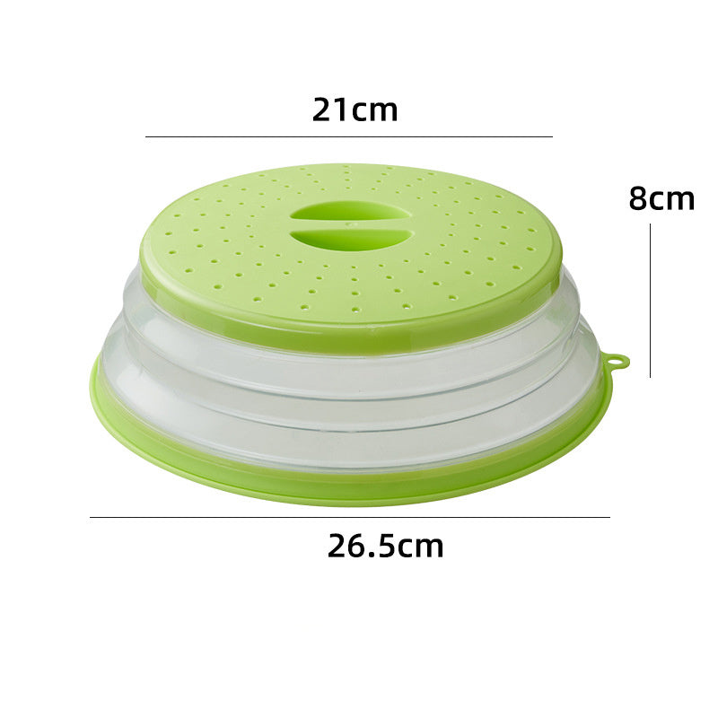 Microwave Splatter Cover Vented For Food With Hook Hole, Splatter Guard & Colander Kitchen Gadget For Food, Meal Prep