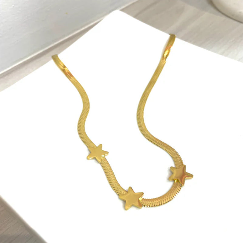 Gothic Stainless Steel Snake Chain Choker – Statement Necklace for Women