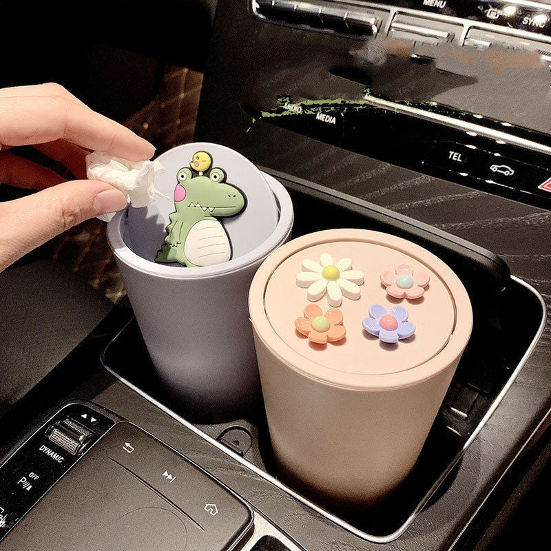 Trash Can Storage Mini Car Cup Holder Car Bag Box
