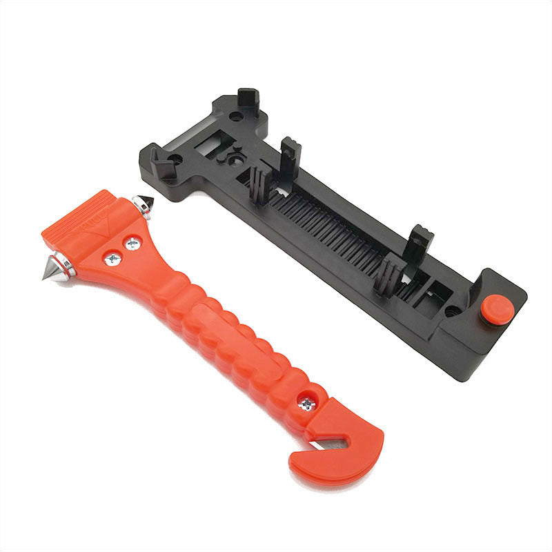 Car Escape Fire Emergency Broken Window Tool Belt Fixed Bracket Hammer