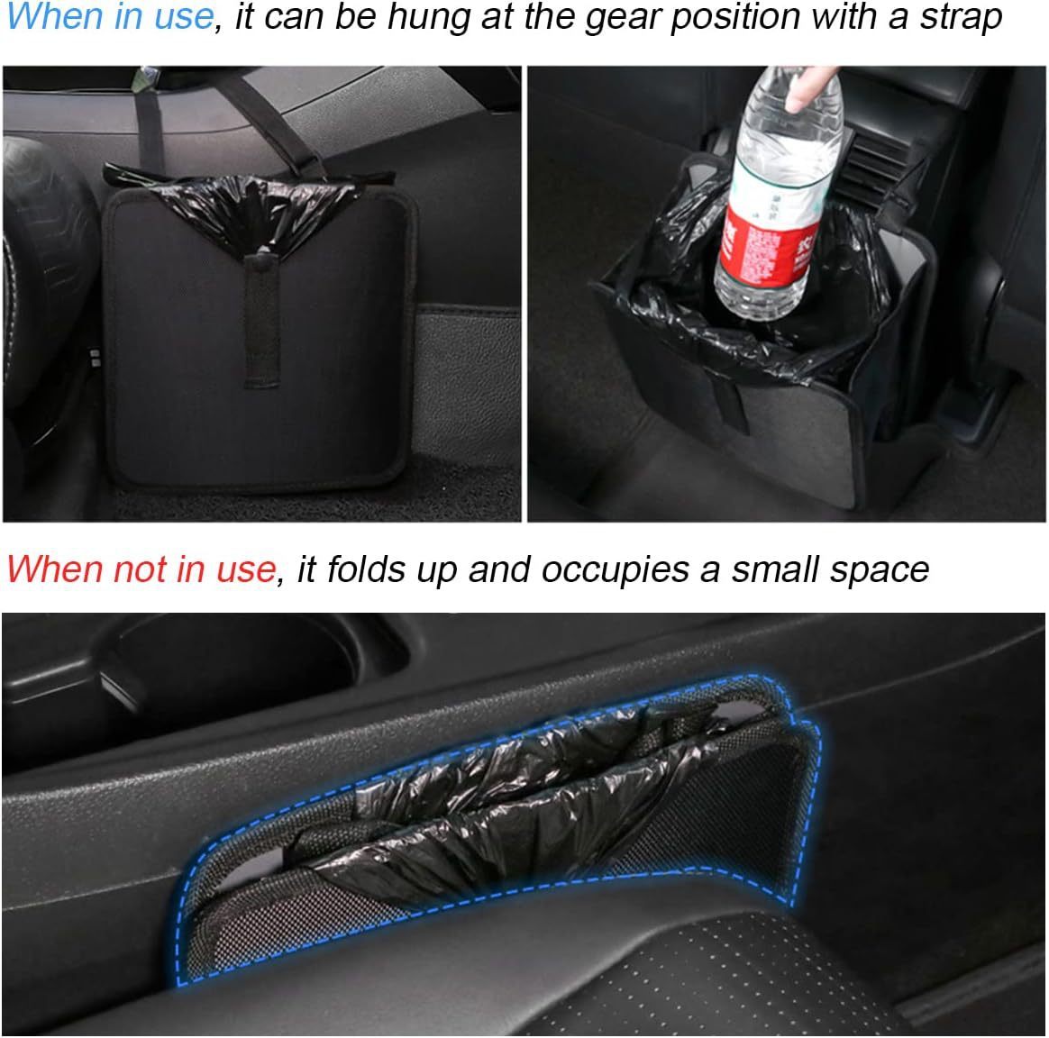Car Folding Trash Can Waterproof Leak-proof Large Capacity