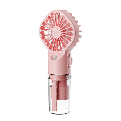 Strong Power Spray Humidification Small Mist Fan Humidification USB Charging Portable Fan Icy And Refreshing Fan Water Supplement