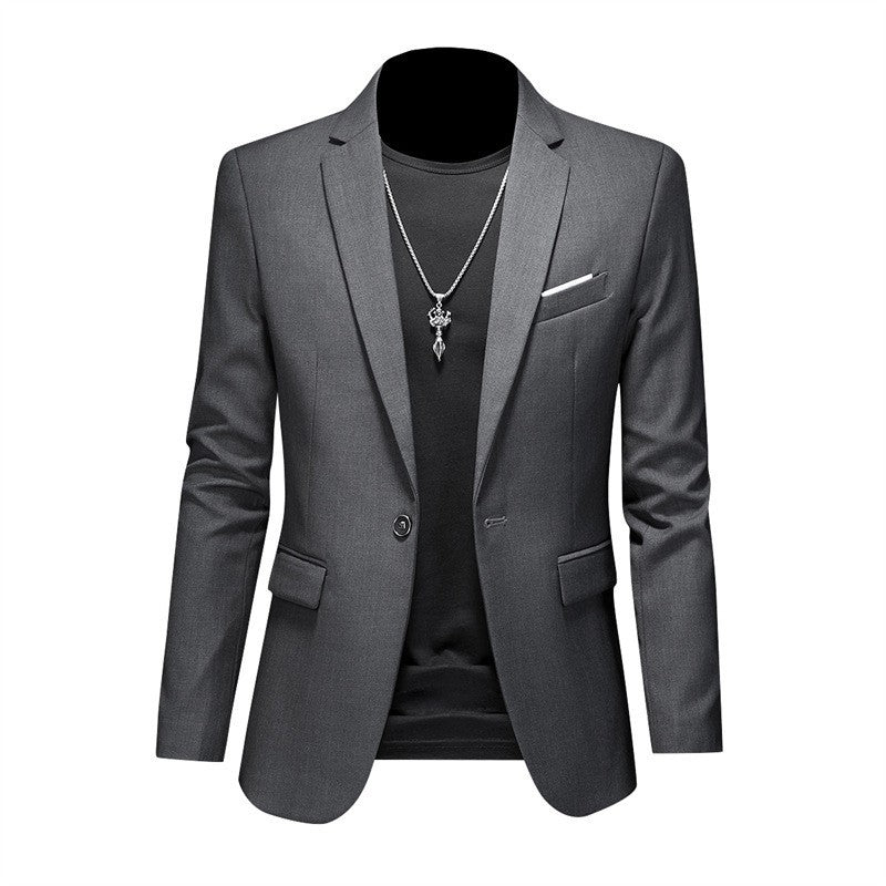 Navy Slim Fit Casual Business Jacket----Business Casual Fashion Suit Jacket Slim Fit
