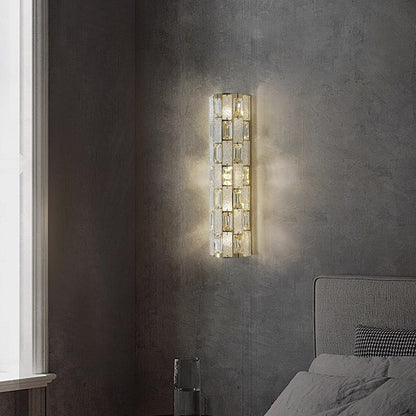 Modern Light Luxury Crystal Wall Lamp Designer Model