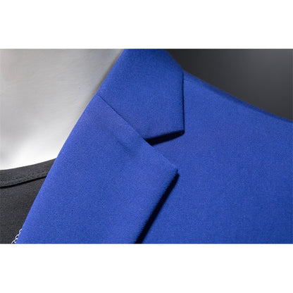 Navy Slim Fit Casual Business Jacket----Business Casual Fashion Suit Jacket Slim Fit