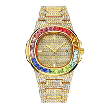 Multifunctional Rhinestone Men's Watch--Square Diamond Watch Trend Watch Men