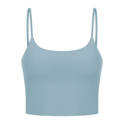 Sexy Beautiful Back Yoga Wear Gathers Gym Camisole