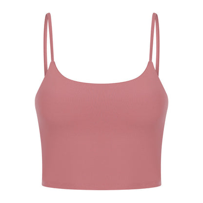 Sexy Beautiful Back Yoga Wear Gathers Gym Camisole