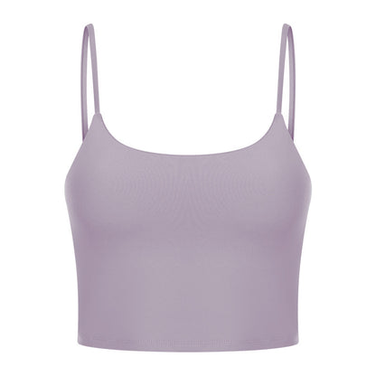 Sexy Beautiful Back Yoga Wear Gathers Gym Camisole