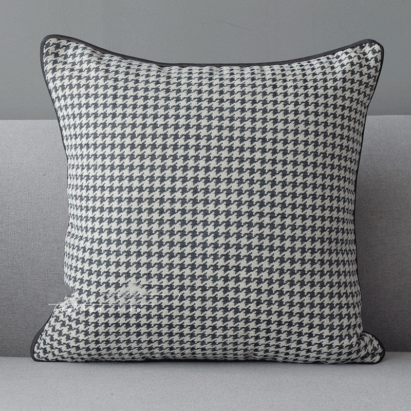 Orange Houndstooth Bag Light Luxury American Pillow Modern Minimalist Ins Nordic Sofa Cushion Designer Pillow