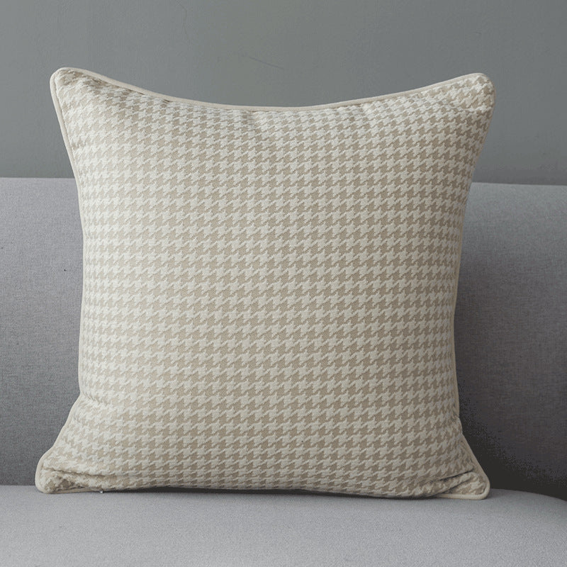 Orange Houndstooth Bag Light Luxury American Pillow Modern Minimalist Ins Nordic Sofa Cushion Designer Pillow