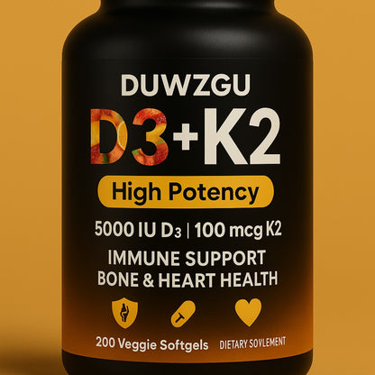 D3+K2 Soft Capsule Vitamin---Immune Support/ Bone and Heart Health