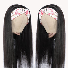 Human Hair Straight Strip Mechanism Headband- 10-28 inches