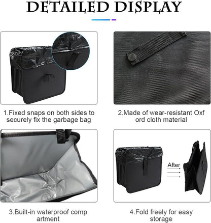 Car Folding Trash Can Waterproof Leak-proof Large Capacity