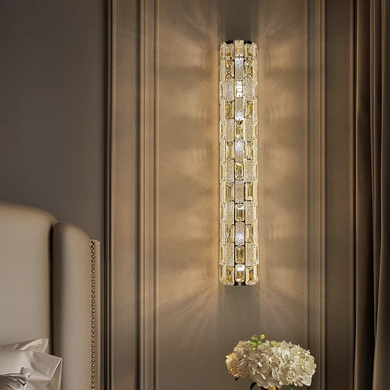 Modern Light Luxury Crystal Wall Lamp Designer Model
