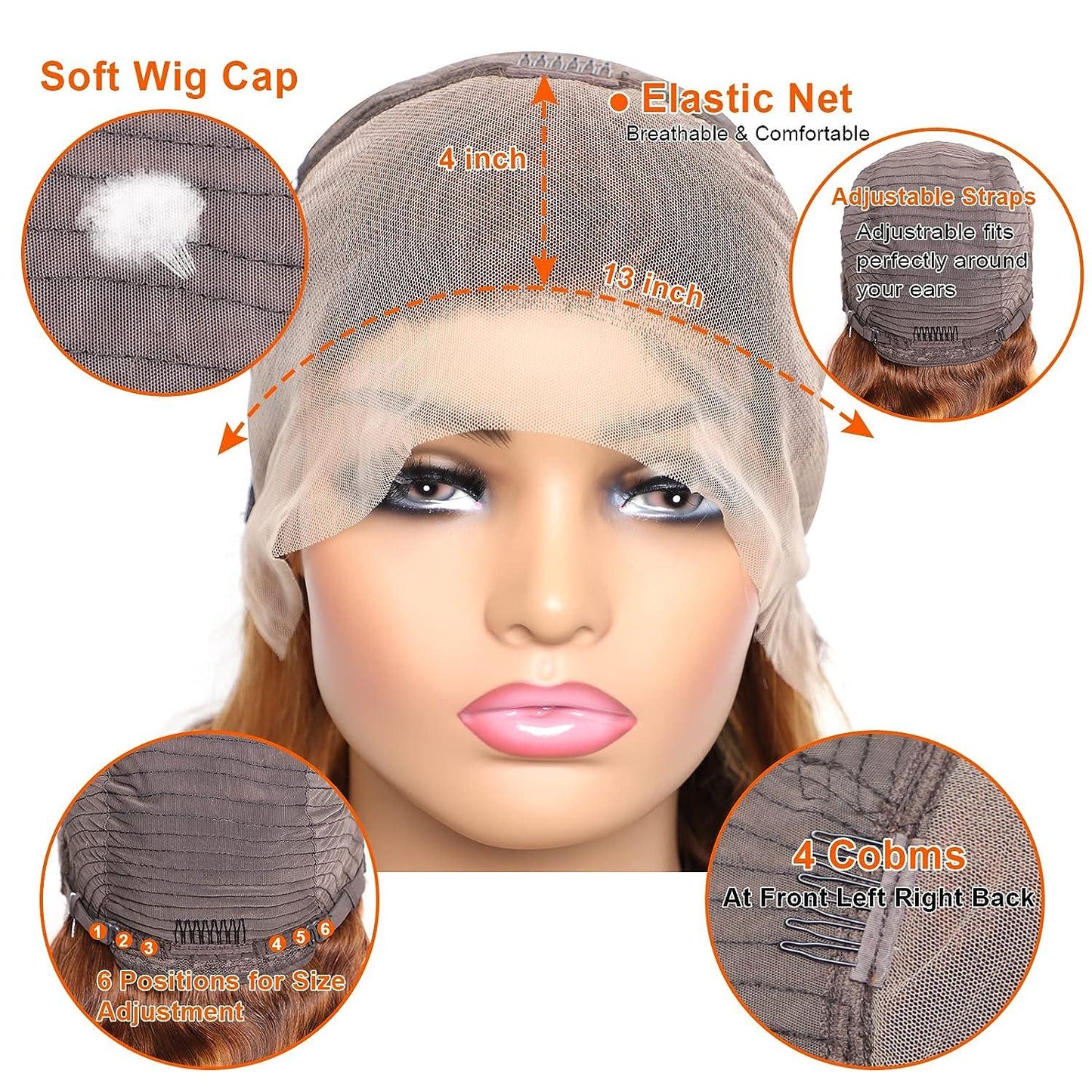13x4 Lace Front Wig Human Hair Body Wave Density- 10inch and 16inch only- No Tangle, No Shedding, Cuticle Aligned