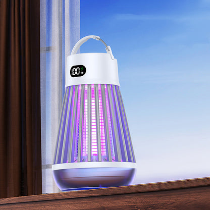 Digital Display Mosquito Killer Lamp Electric Shock Mosquito Trap Light Radiation-less Insect Repellent Trap For Bedroom Outdoor Summer Gadgets