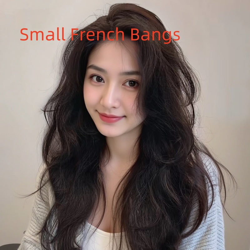 Great quality Long Curly Full Human Hair Full-head Wig