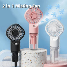 Strong Power Spray Humidification Small Mist Fan Humidification USB Charging Portable Fan Icy And Refreshing Fan Water Supplement
