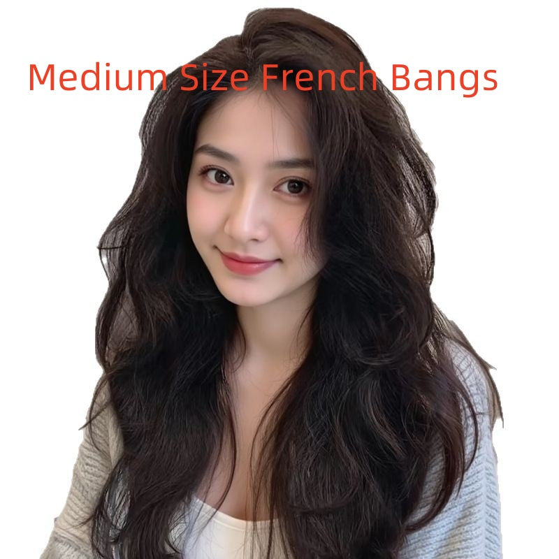 Great quality Long Curly Full Human Hair Full-head Wig