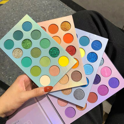 60-color Rotating Eyeshadow Palette Pearly Matte Glitter Easy To Color---Rotating eyeshadow palette--60 colors