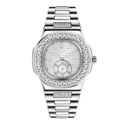 Men's Fashion Alloy Luxury Brand Diamond Gifts Watches