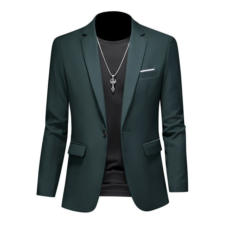 Navy Slim Fit Casual Business Jacket----Business Casual Fashion Suit Jacket Slim Fit