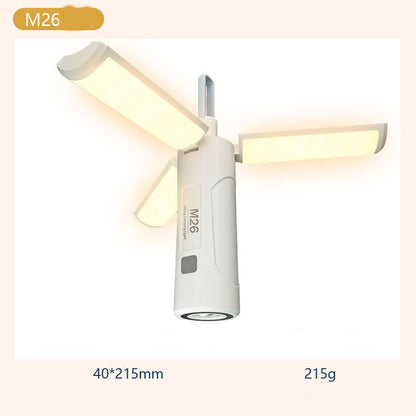 Outdoor LED Camping Lamp Folding Light Type-C USB Function For Emergency Flashlight Lantern