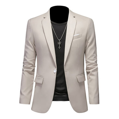 Navy Slim Fit Casual Business Jacket----Business Casual Fashion Suit Jacket Slim Fit