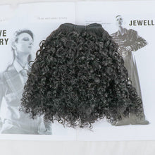 4mm Curly Human Hair Weft- 10-28 inches