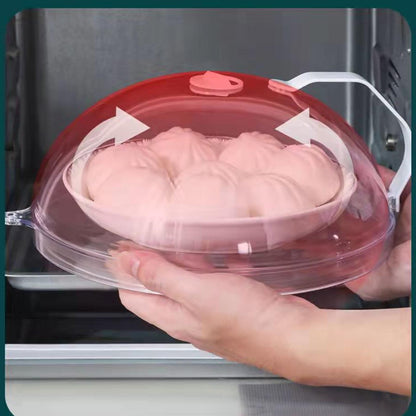 Microwave Oven Splatter Cover High Temperature Resistant Plastic Splash Guard Lid for Kitchen Mini Type