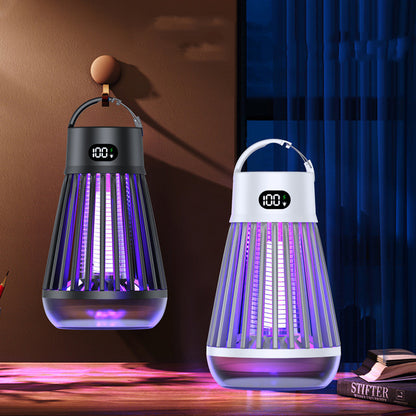 Digital Display Mosquito Killer Lamp Electric Shock Mosquito Trap Light Radiation-less Insect Repellent Trap For Bedroom Outdoor Summer Gadgets