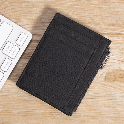 Leather Holder Men's Credit Card Document Bag