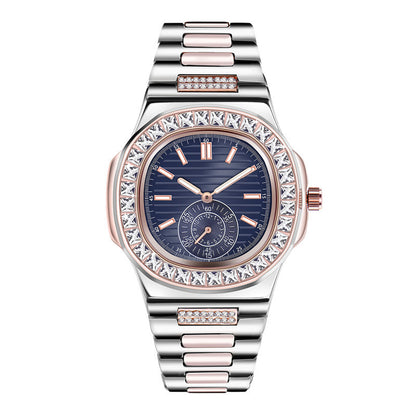 Men's Fashion Alloy Luxury Brand Diamond Gifts Watches
