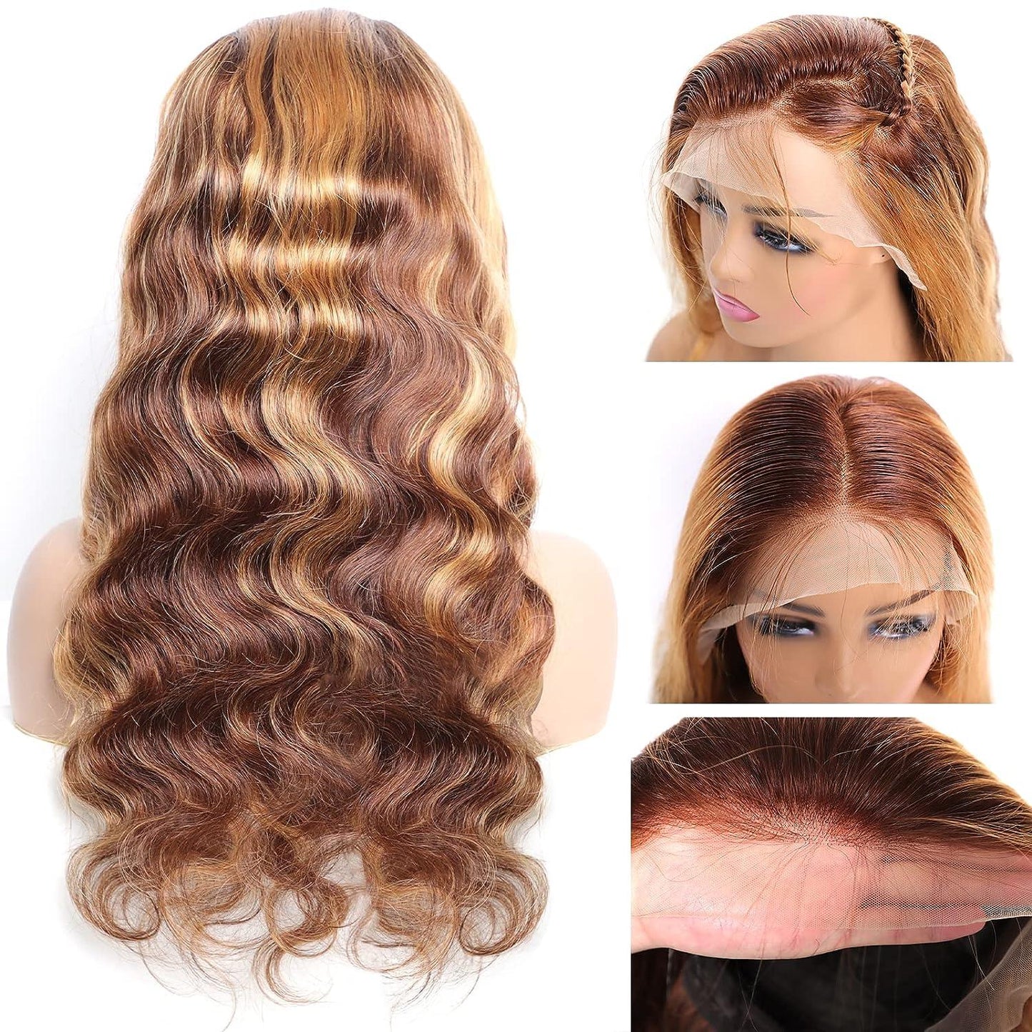 13x4 Lace Front Wig Human Hair Body Wave Density- 10inch and 16inch only- No Tangle, No Shedding, Cuticle Aligned