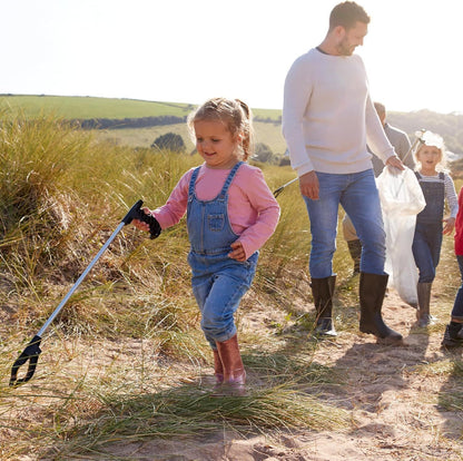 4 X LONG REACH GRABBER REACHER LITTER PICKER HELPING HAND HELD PICK UP TOOL