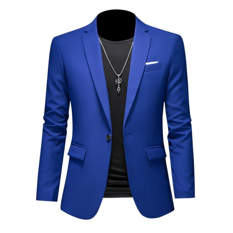 Navy Slim Fit Casual Business Jacket----Business Casual Fashion Suit Jacket Slim Fit
